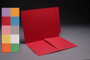 End Tab Color folder with Left hand 1/2 pocket, 50<br />B1-S-9007XX