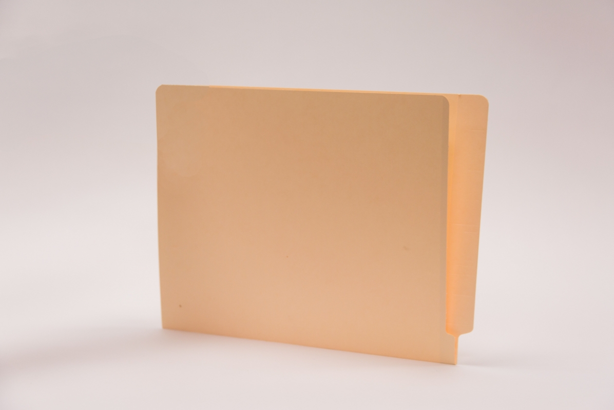 End Tab Folder with reinforced undercut end tab, 100