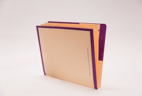 Kolor-Lok™ End/Top Tab Left Hand Pocket Folder with Inner Folder and Fastener in Position 1, 50