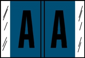 A-Z Labels Col'R'Tab/Alpha-Kolor 1&quot;, 500/Roll