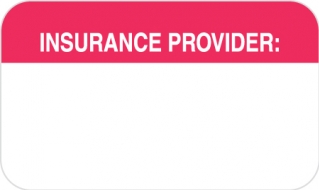 Insurance Provider 1-1/2"x7/8" White/Red, 250/Roll<br />11-MAP1110