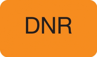 DNR 1-1/2"x7/8" Fl-Orange, 250/Roll<br />11-MAP2010
