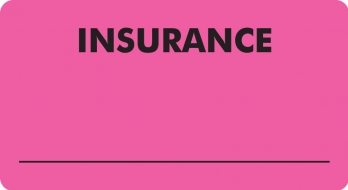 Insurance 3-1/4"x1-3/4" Fl-Pink, 250/Roll<br />11-MAP2830