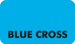 Blue Cross 1-1/2"x7/8" Lt Blue, 250/Roll<br />11-MAP2900