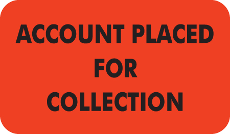 Account Collect 1-1/2&quot;x7/8&quot; Fl-Red, 250/Roll