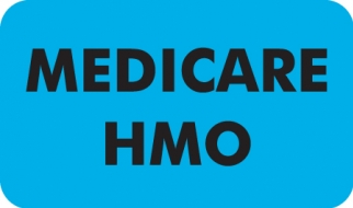 Medicare/HMO 1-1/2"x7/8" Light Blue, 250/Roll<br />11-MAP5260