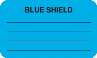 Blue Shield 1-1/2"x7/8" Fl-Green, 250/Roll<br />11-MAP5320
