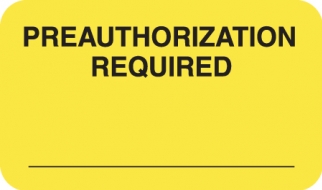 Pre-Authorization Required 1-1/2"x7/8" Fl-Chartreuse, 250/Roll<br />11-MAP5490