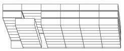 Tri-Lateral Slider, 6-5-5 Mobile Open Filing  System, Letter Size, 8 Shelves, 7 Openings, 296"w x 41"d x 82-3/4"h<br />DA-T865LT-4P7