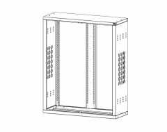 Hinged Cabinet without Doors, No Doors, 42"w x 15"d x 50"h<br />DA-WS-4250ND