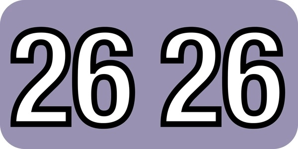 Year Labels Barkley  3/4&quot;, 500/Roll