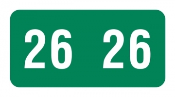 Year Labels Smead 1/2", 250/Pkg<br />11-21820-11-21826