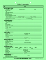Dental Form - Clinical Examination, 100<br />36-RS-909