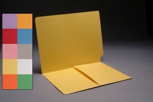 End Tab Color folder with Left hand 1/2 pocket, 50<br />B-1S-9011XX