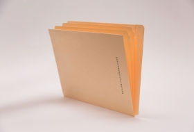 End/Top Tab Left Hand Pocket Folder with Inner Folder and Fastener in Position 1, 50
