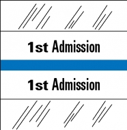 Admission Index Tabs, 100/Pkg<br />SG-11-14501-11-14512