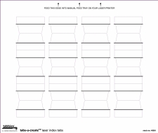 Index Tabs-U-Create White Laser 12/Sheet, 60/Pkg<br />11-40201