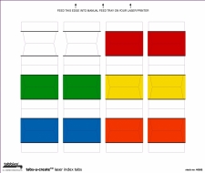 Index Tabs-U-Create Assorted Laser 12/Sheet, 60/Pkg