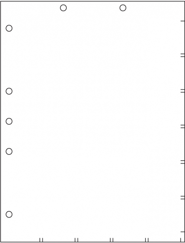Chart Index Divider Sheets for 52100, 100/Pkg