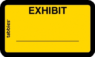Legal Exhibit Labels, 252/Pkg<br />SG-11-58090-11-58095