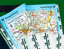 Road Atlas Index Tabs 1&quot; - (Must be purchased in box quantity), 10 Pkgs/ Box