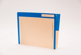 Kolor-Lok™ End Tab Right Hand Pocket Folder with Fastener in Position 3, 50<br />12-F453XX