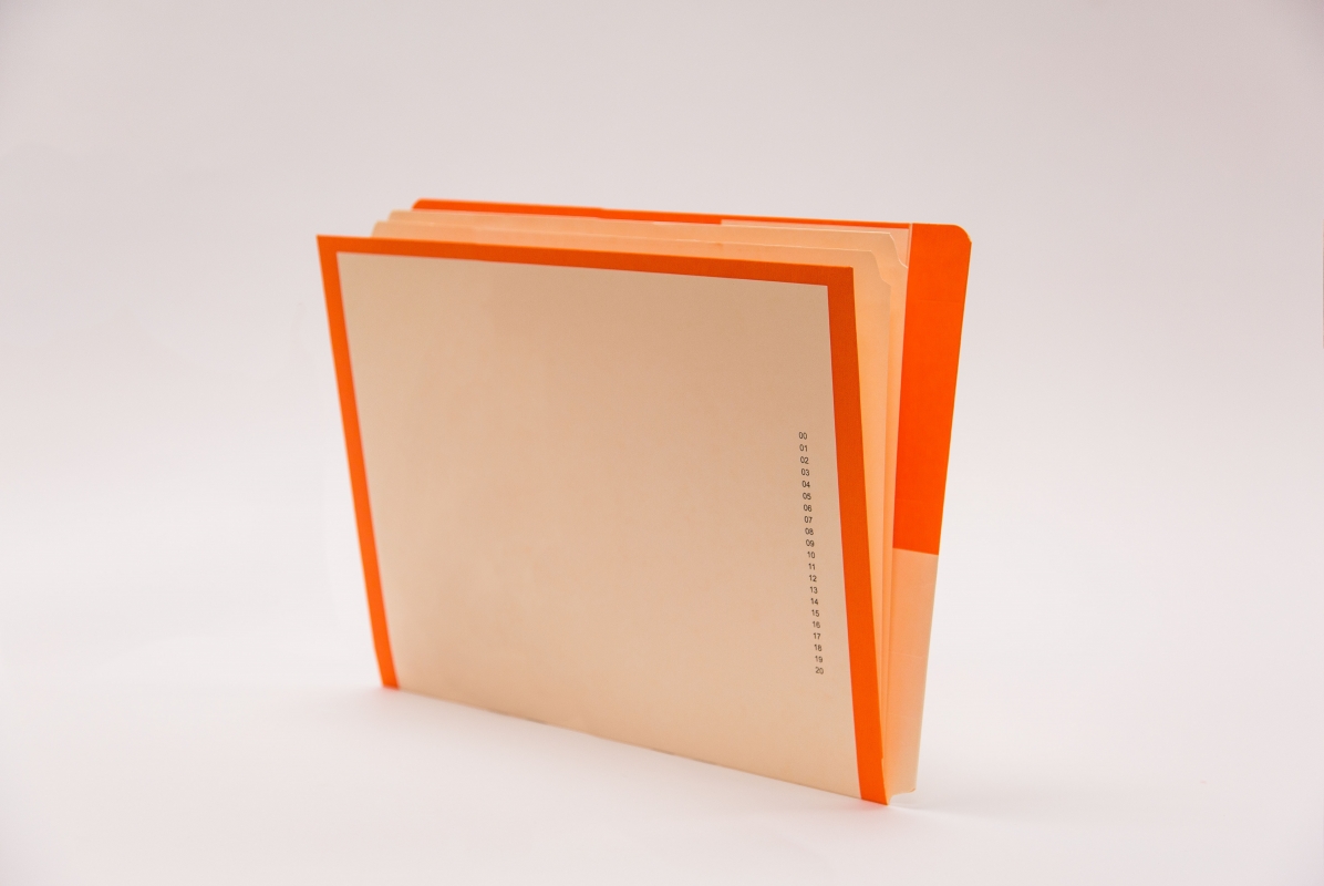 Kolor-Lok™ End/Top Tab Left Hand Pocket Folder with Inner Folder, 50