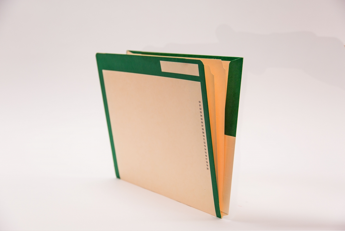 Kolor-Lok™ End Tab Right Hand Pocket Folder with Inner Folder, 50