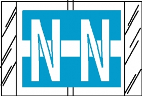 N-Z Labels Col'R'Tab 1" (N-Z White Bar), 100/Pkg<br />11-2030PN-11-2030PZ