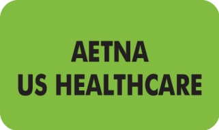 Aetna US Healthcare 1-1/2"x7/8" Fl-Green, 250/Roll<br />11-MAP2990