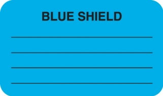 Blue Shield 1-1/2"x7/8" Fl-Green, 250/Roll<br />11-MAP5320