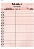 Patient Sign-In Label Forms, 125/Pkg<br />SG-11-14530-11-14532