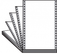 Pin Feed Transcription Label 12", 208 Sheets/ Box<br />11-59513