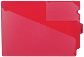 Center Tab Legal Red Shelf Outguides, 10/Pkg<br />11-74520