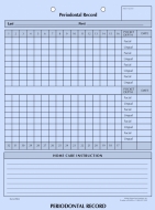 Dental Form - Periodontal Record, 100