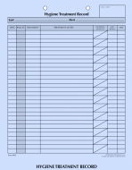 Dental Form - Hygiene Treatment, 100<br />36-RS-905