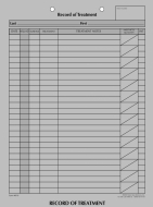 Dental Form - Record of Treatment, 100