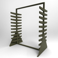 Double Sided Textile Rack