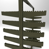 Double Sided Textile Rack