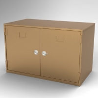 Double Door, Half-Height Configurable General Storage Case<br />46-GLCX