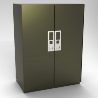 Double Door, Full Height Configurable General Storage Case<br />46-GLX