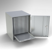 Single Door, Half-height General Storage Case