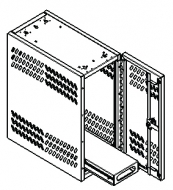 CPU Locker, Right-Hand Hinge, Large, Hanging, Reinforced door, 12"w x 22"d x 24"h<br />DA-CPU2