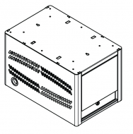 Tablet Depot, No Wheels, 10 capacity, Secure and Charge Tablets, 14"w x 22"d x 12-11/16"h<br />DA-TD10