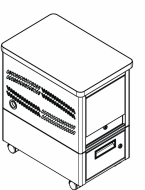 Tablet Depot Cart, 5" Caster Wheels, 10 capacity, , 14-3/4"w x 22-3/4"d x 27-1/4"h<br />DA-TDP10-5