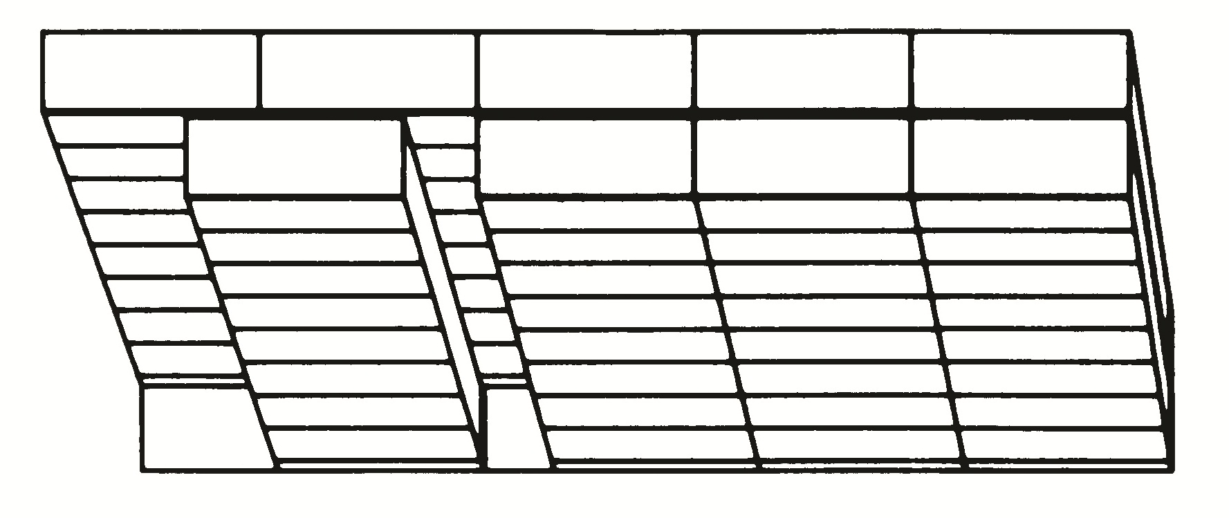 Bi-Lateral Slider, 5-4 Mobile Open Filing  System, Letter Size, 8 Shelves, 7 Openings, 214&quot;w x 26-1/2&quot;d x 81-3/4&quot;h