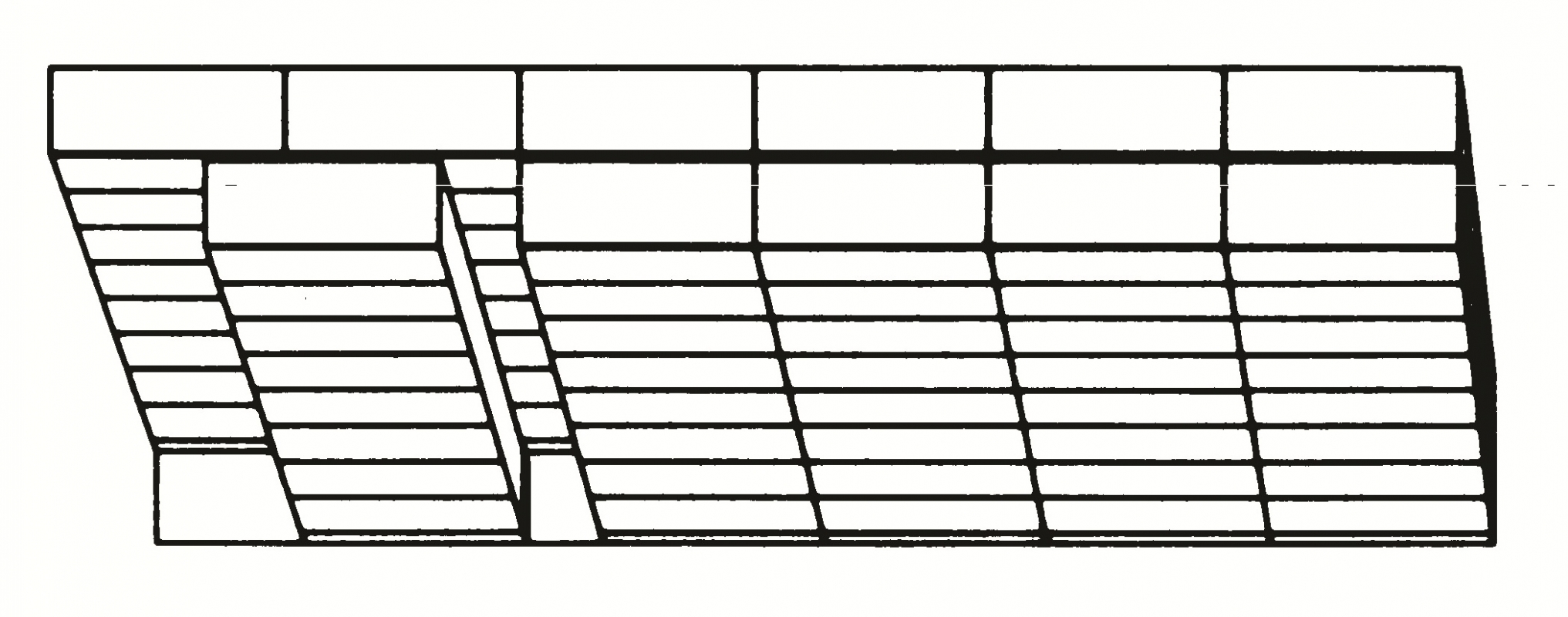 Bi-Lateral Slider, 6-5 Mobile Open Filing  System, Letter Size, 9 Shelves, 8 Openings, 296&quot;w x 26-1/2&quot;d x 93-3/4&quot;h