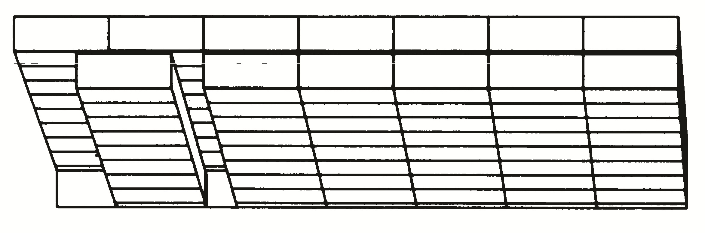 Bi-Lateral Slider, 7-6 Mobile Open Filing  System, Legal Size, 9 Shelves, 8 Openings, 260&quot;w x 32-1/2&quot;d x 93-3/4&quot;h