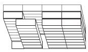 Tri-Lateral Slider, 4-3-3 Mobile Open Filing  System, Letter Size, 9 Shelves, 8 Openings, 172&quot;w x 41&quot;d x 94-3/4&quot;h