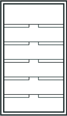 Organizing Station, 25 shelves, 30 openings, Letter size